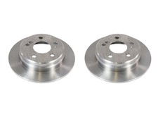 2x Bremsscheiben 258mm unbelÃ¼ftet Hinterachse hinten fÃ¼r Mercedes W124 W201 W2