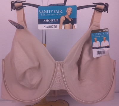 Vanity Fair Radiant Smooth Support Neutral Minimizer Bra Size 44 DD - New.  (49)