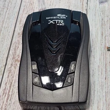 Whistler XTR-420 Laser Radar Detector Battery Operated No Power Cord Or Suction