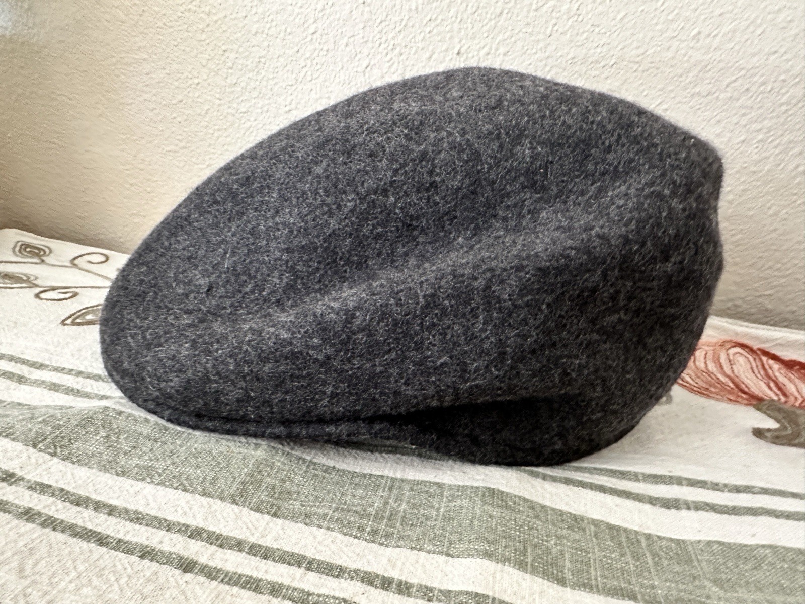 Pendleton Flat HAT Black /dark Gray 100% Wool New… - image 11