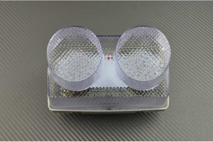 Feu arrière LED transparent pour Yamaha YZF R1 1998 en polycarbonate premium