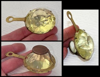 Panamá Pacífico Exposición PPIE 1915 Jonquil Citron NovaGem 1 7/8" Torre de Joyas