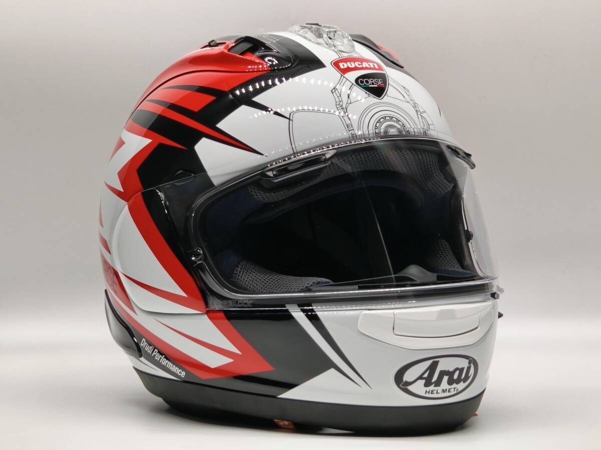 Arai RX-7X Ducati Corse フルフェイスヘルメット Arai RX-7X x Ducati CORSE V7 Ducati Full Face Helmet L:59