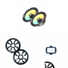 Diamond Audio HXM65F4 marine 6.5" speakers with Black/Black grilles and digit...