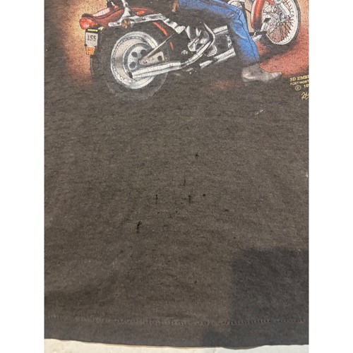 Vintage 1990 Harley Davidson 3D Emblem Tee Large Distressed USA Thin Faded by Harley-Davidson, Size L, $120 - Photo 9