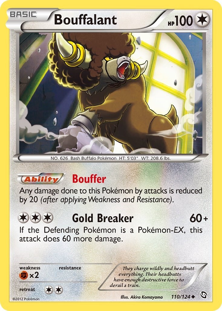 Bouffalant (110/124) Uncommon NM DRX Dragons Exalted Pokemon TCG