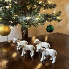 Schleich Lamb 4 Lambs Identical Baby Sheep Farm Animal Plastic Toy Figure 2003