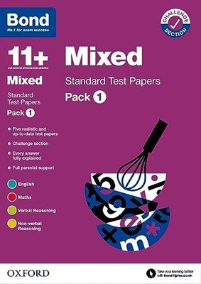 Bond 11+ Mixed Standard Test Papers: Pack 1: For 11+ GL assessme