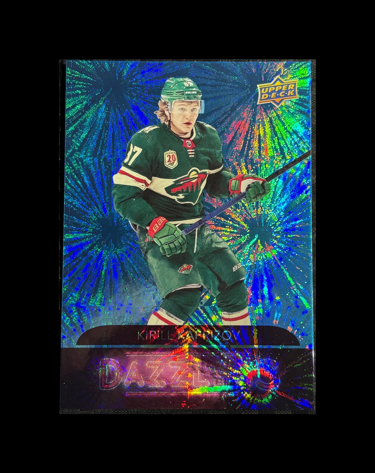 Kirill Kaprizov 2020 Upper Deck Extended Series #DZ-122 Dazzlers Blue RC Wild