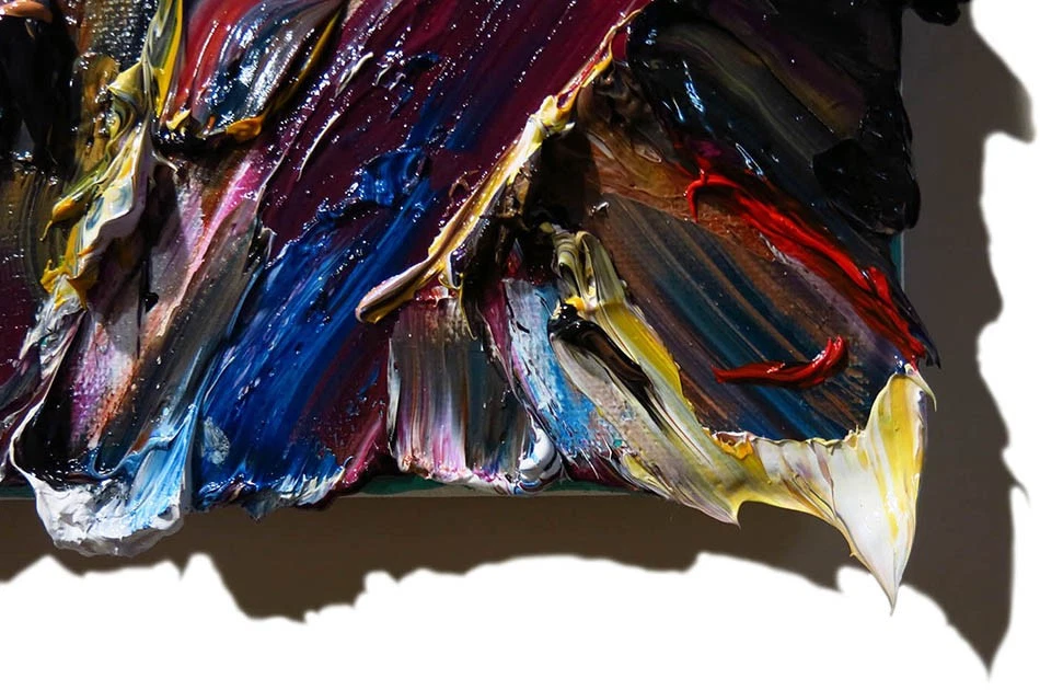 ORIGINAL OLEO█PINTURA ARTE OCEÁNICO█FIRMADO '25█PAISAJE EXTRAÑO NATURALEZA REALISMO POP Foto 3 de 4