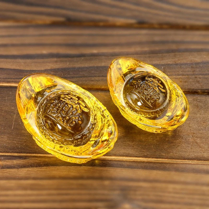 Citrine Yuanbao Carving Chinese Dragon Mascot Feng Shui Handicrafts Decoration - Image 4 of 4