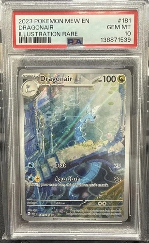 2023 Pokemon SV 151 Dragonair Illustration Rare #181/165 PSA 10