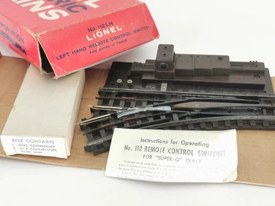 LIONEL No.112LH ÉCHELLE 0 / O REMOTE CONTROL SWITCH AIGUILLAGE GAUCHE +++ - Photo 1/3