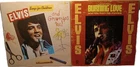 Elvis Presley LP Records Lot of 2 - Elvis Sings For Children and Burning Love