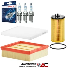 FOR VAUXHALL CORSA D 1.0 SERVICE KIT 2006-2011 OIL & AIR FILTER & 3x SPARK PLUGS