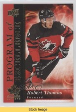 2018 Upper Deck Team Canada Juniors Program of Excellence Robert Thomas READ 0e3