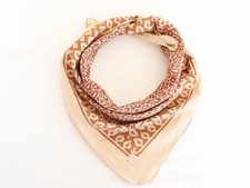 Bohemian Cotton Block Print Bandana Head Wrap Hand Dyed Scarf StyleS Head Scarf