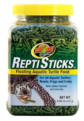 Zoo Med Repti Sticks Floating Aquatic Turtle Food Vitamins and Minerals 4.85oz