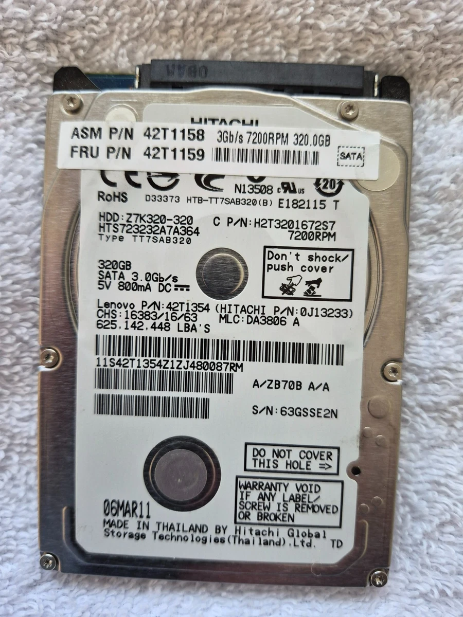 Hitachi 320GB Computer Internal Hard Disk Drives for sale - eBay