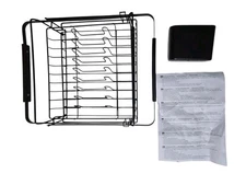 Urackify Dish Drying Rack Over The Sink Dish Rack+Utensil Holder Matte Black OB