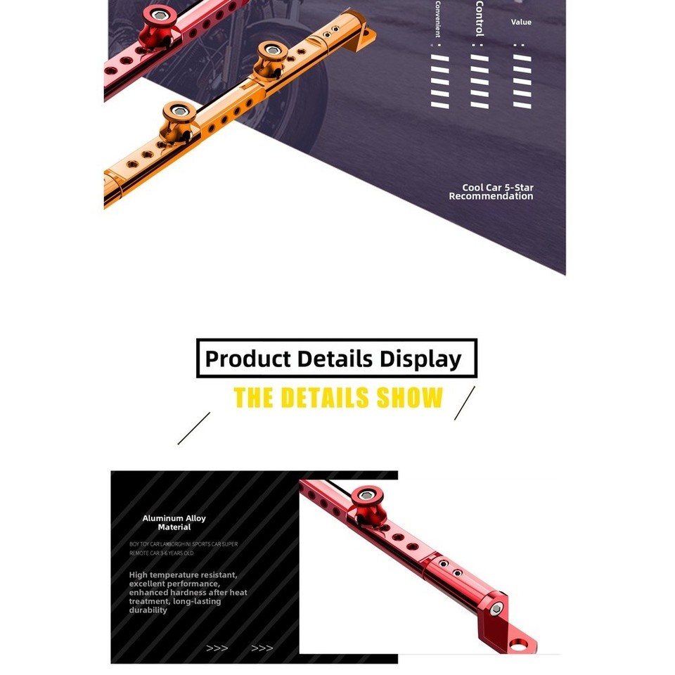 Motorcycle Loading Bracket Aluminum Alloy Motorcycle Handlebar Extension Bracket for Electric ...
