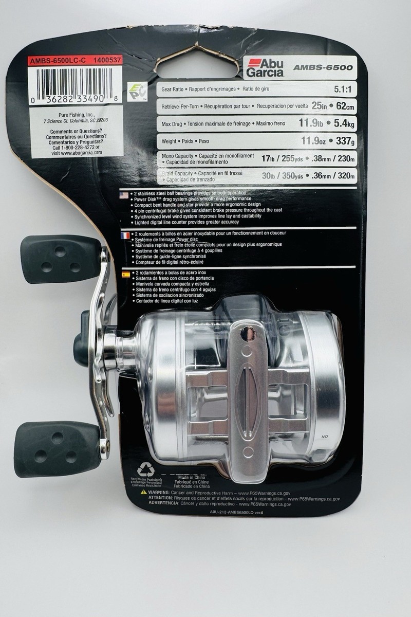 Abu Garcia Ambassadeur S LC AMBS-6500LC Right Hand Baitcaster Line