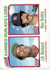 1980 Topps #207 1979 Earned Run Average Leaders (J.R. Richard / Ron Guidry) LL