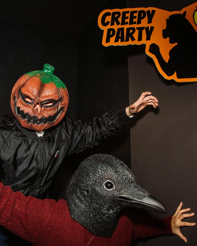 Halloween Mask Black Crow Masks Novelty Halloween Costume Party Animal Bird F... - Image 2 of 4