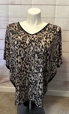 Be Stage Brand Womens Size Large Print Blouse New W/Out Tags