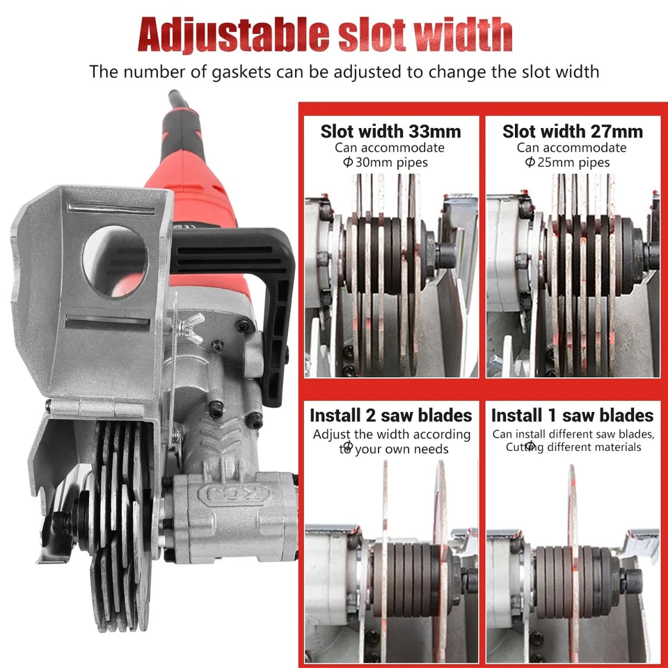 ~4000W Wall Groove Cutting Machine 36mm Electric Wall Chaser Slotting Machine - Image 2 of 4