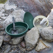 3PCS Green Plastic Gold Washing Pan Kit For Gold Prospecting