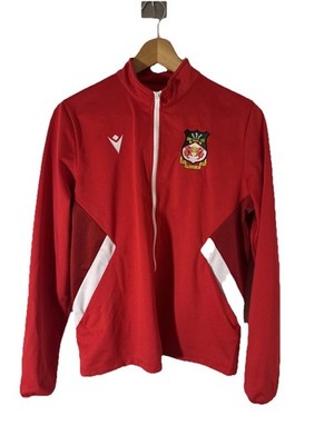 Wrexham AFC Authentic Football 2020/21 rot Trainingsjacke Fußball Macron Small