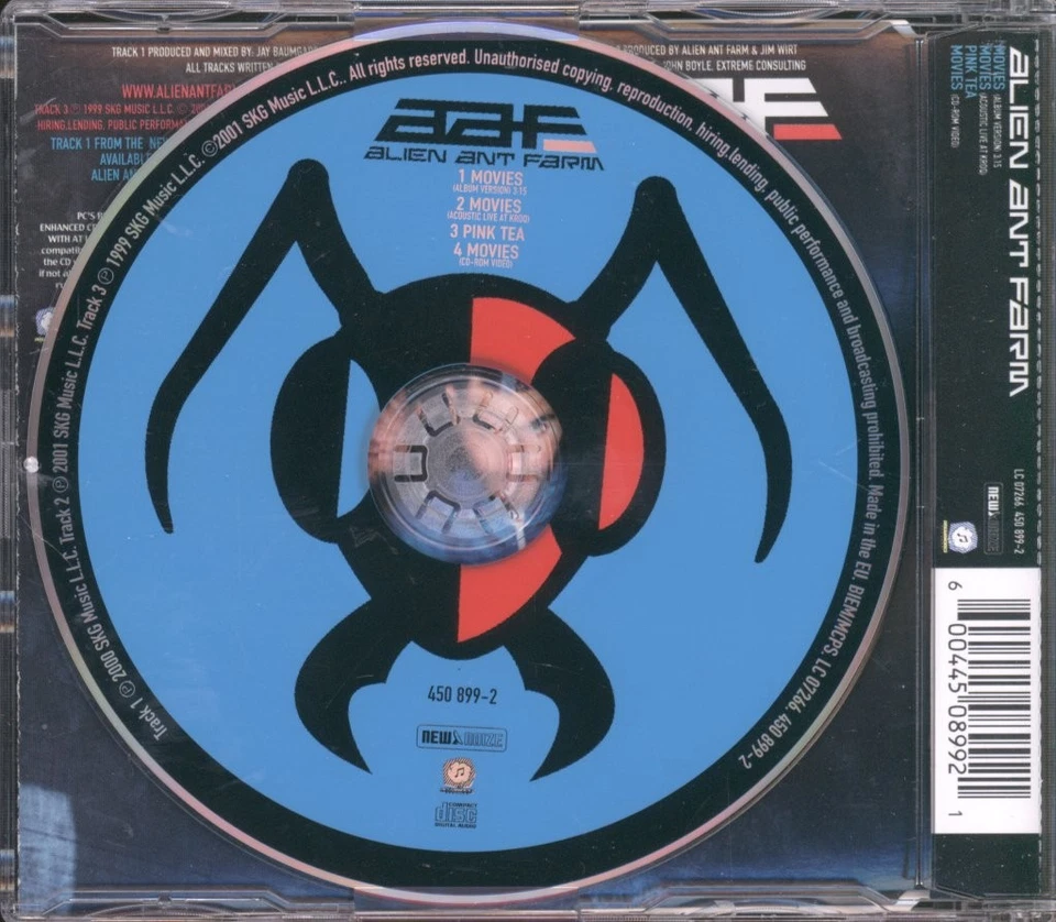 Alien Ant Farm Filme CD UK Dreamworks 2001 Single 4508992 - Bild 2 von 2