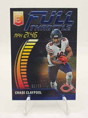 2023 Panini Donruss Elite - Full Throttle Chase Claypool #FT-CC Blue 1/25