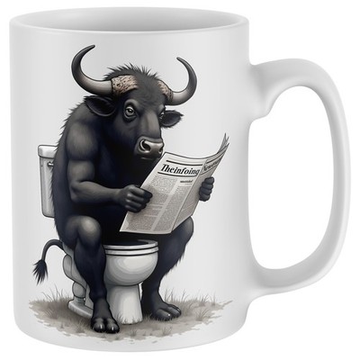 Lustige Büffel Toliet Tasse Geschenk Männer und Frauen Täglicher Humor Hund Welpe Besitzer...