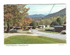 Fontana Village Resort Fontana Dam NC Main Street Vintage postcard unposted