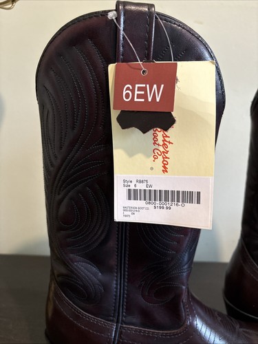 Masterson Boot Co Hombres Cuero Marrón Superior Western Vaquero Bota Resistente al Aceite 6EW - Imagen 5 de 17