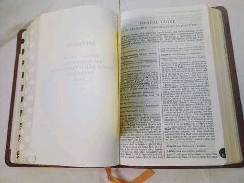 KJV HOLY BIBLE Vintage CALFSKIN LINED Jesus Christ Latter Day Saints INDEXED - Picture 19 of 24