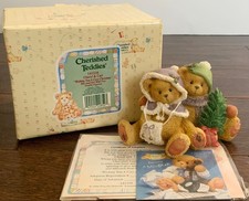 Cherished Teddies Cheryl  Carl  Wishing You A Cozy Christmas  141216 NIB