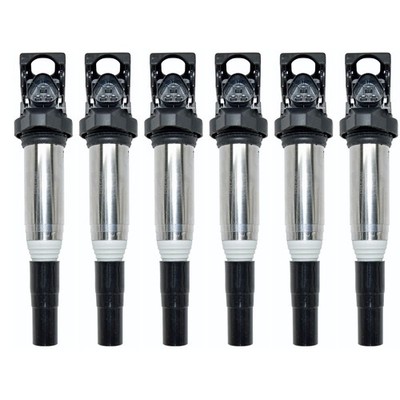 6 x Updated Ignition Coils with Spark Plug Connectors BREMI OEM for BMW