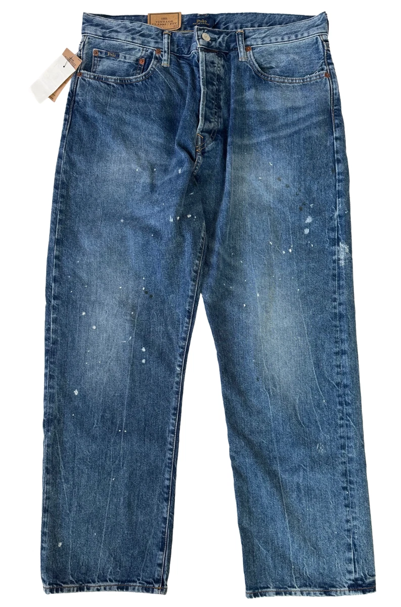 Polo Ralph Lauren Button Blue Jeans for Men for sale | eBay