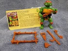Vintage 1988 Teenage Mutant Ninja Turtle Raphael Action Figure, Complete