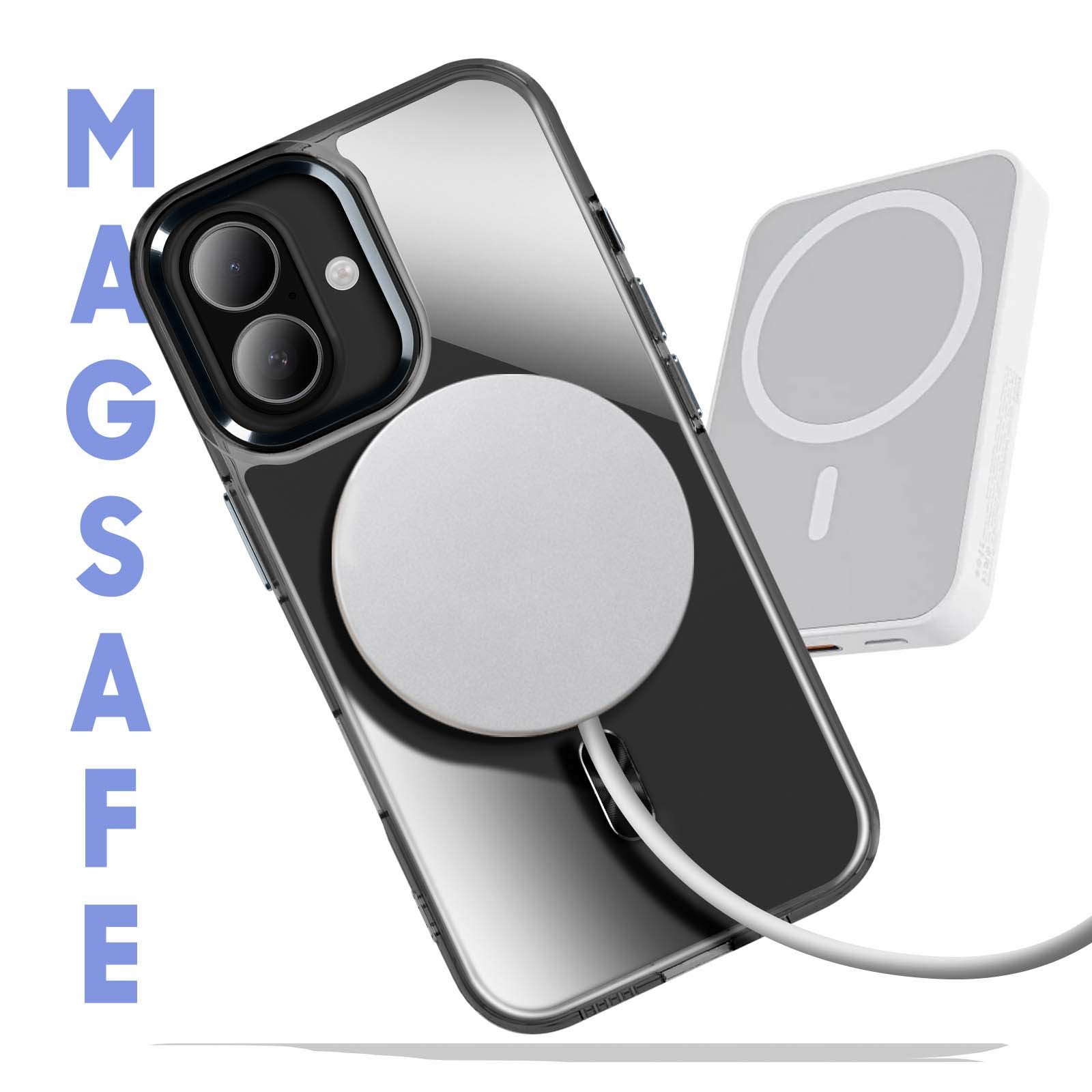 Coque iPhone 16 Plus anti-rayures transparente dos rigide cristal