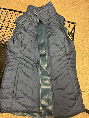 THE NORTH FACE Mossbud Insulated Reversible Vest Womans Size Small Blue 