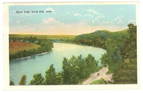 Stone Park Sioux City Iowa Postkarte