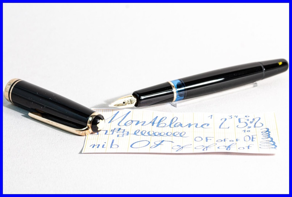 1957-1959 MONTBLANC 252 Kolben- Füller mit OF Feder 585 GOLD in
