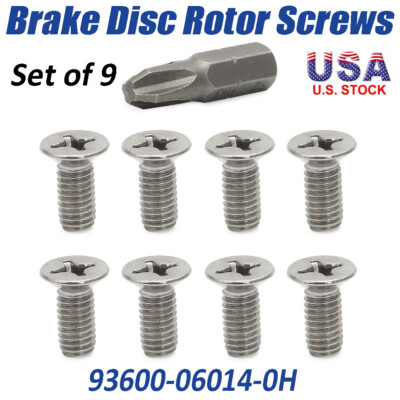Brake Disc Rotor Retaining Screw Bolt w/ Vessel Bit For Hyundai