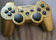 Sony OEM Metallic Gold PS3 DualShock 3 Wireless Controller For PlayStation Read