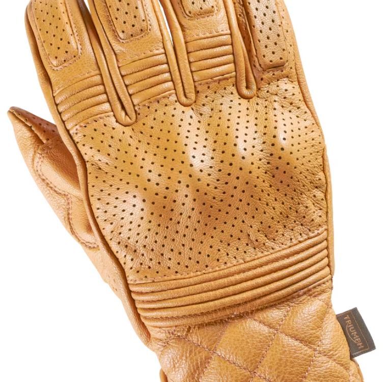 TRIUMPH トライアンフ Dalton Leather Gloves Triumph Motorcycle Dalton Leather Gloves D30 Protective Knuckles