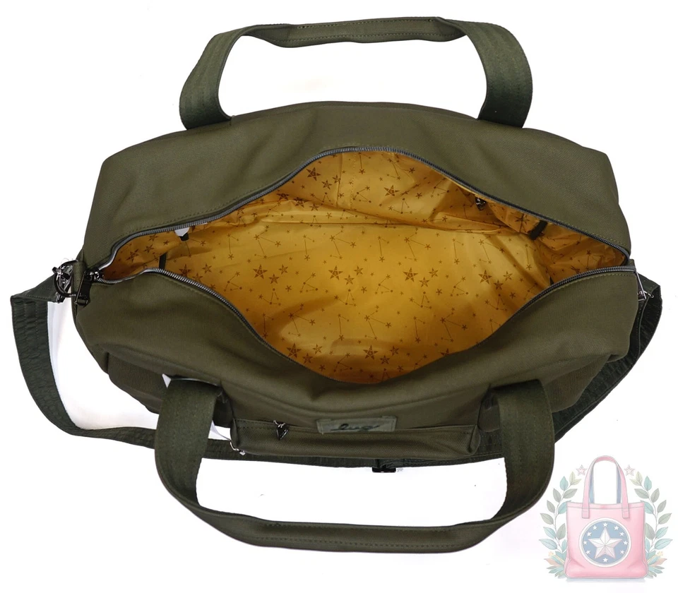 NEW ❤️ Lug Olive Charger Matte Luxe VL Weekender Duffel Unisex Army Green $145 - Image 2 of 4